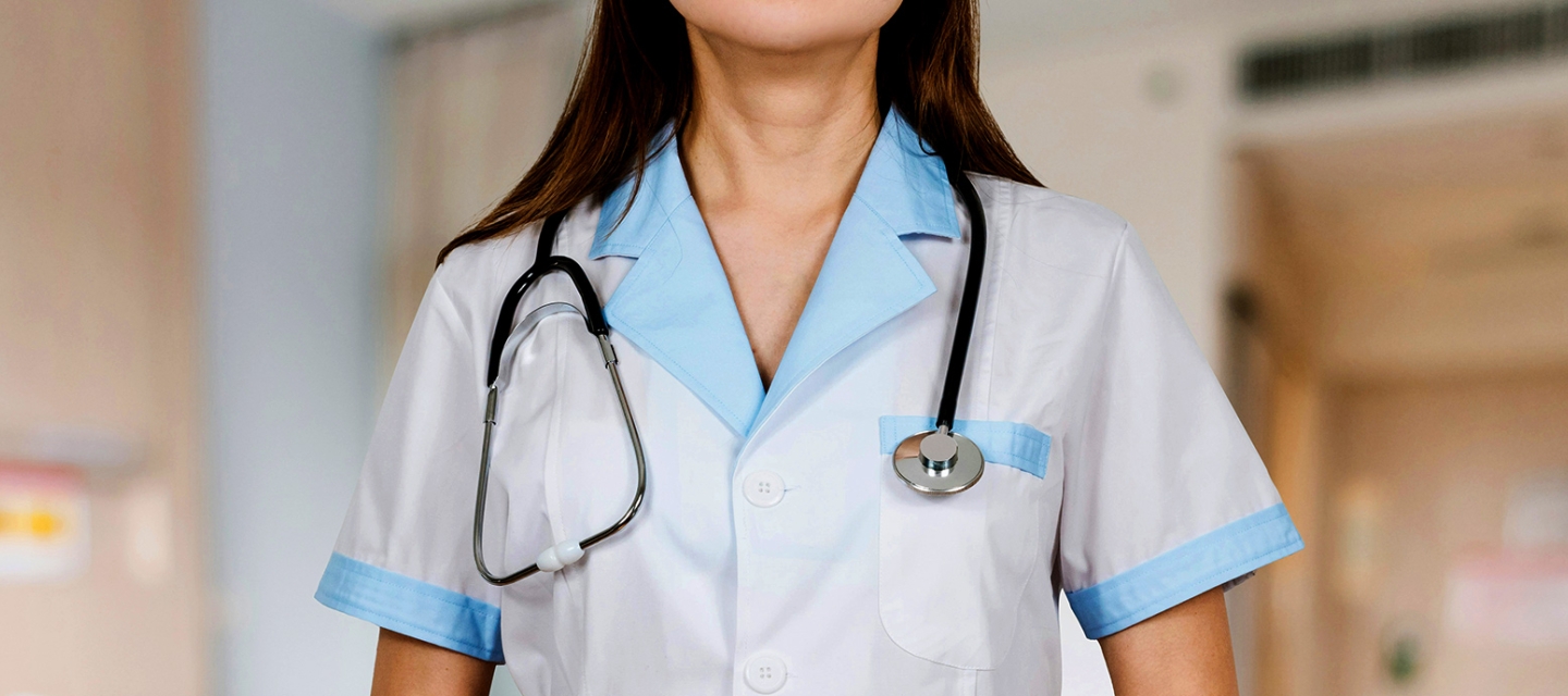 nurse with a stethoscope